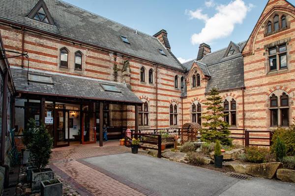 The entrance to St Dominic's Court, a beautiful courtyard