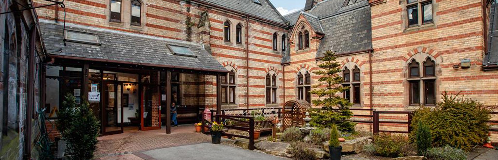 The entrance to St Dominic's Court, a beautiful courtyard