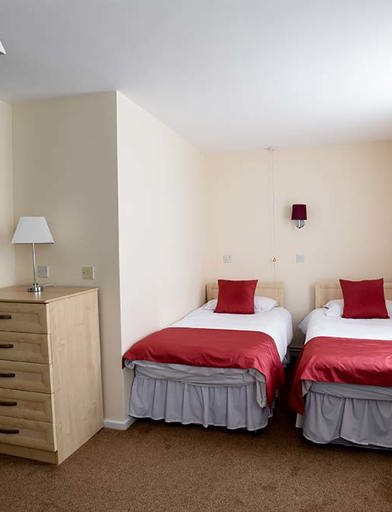 Kenneth Chambers Court Twin Bedroom 