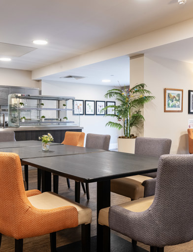 The restaurant bistro at Monaveen 