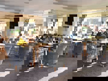 Brown Court Seating Area