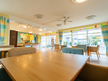 A large communal living space