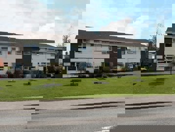 Photo taken outside of the building of John Shoobridge Court from the roadside