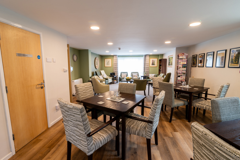 Tidy and clean communal dining area