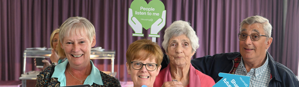 Group of residents smiling at a resident conference in 2025 