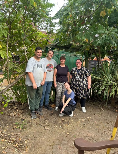 A group of male and female gardeners 