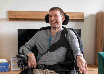 A smiling man