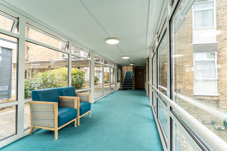 An internal corridor