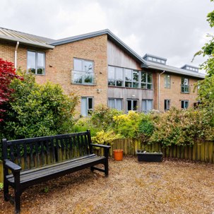 Outdoor view of Green Lane View with seating bench