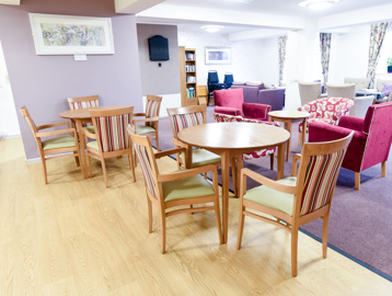 Communal dining area and lounge