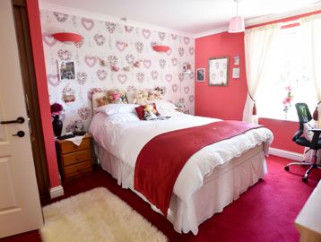 Double bedroom in a resident's apartment