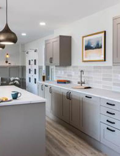 Image of Glen Mill House resident's lounge kitchen area