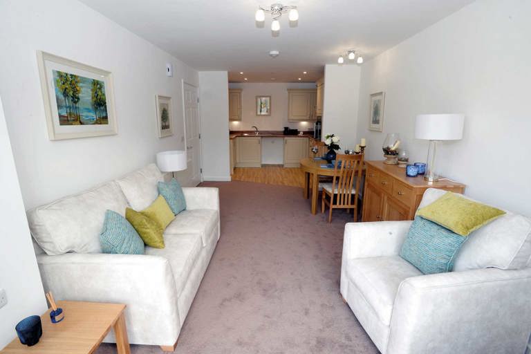 Edward Jenner Court Apartment Living Room