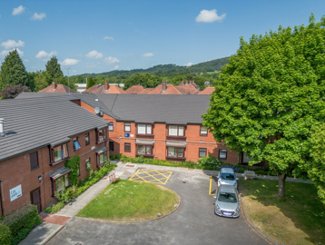 William Griffiths Court External shot of the building and car park