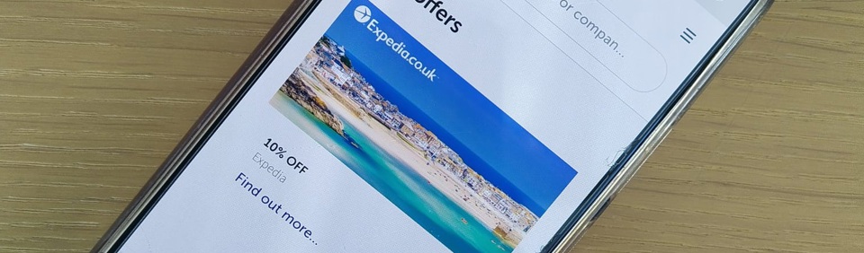 Photo of a phone using the Blue Light Card app 