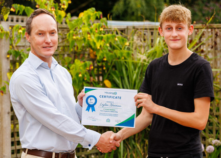 Saltern View Naming Ceremony award
