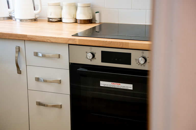 Recently refurbished kitchen and oven