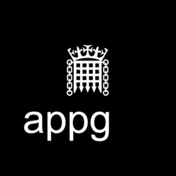 Black and white logo for the All Party Parliamentary Group