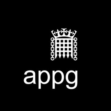 Black and white logo for the All Party Parliamentary Group