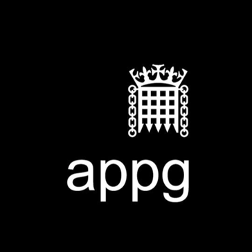 Black and white logo for the All Party Parliamentary Group