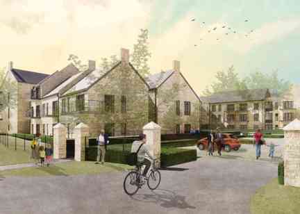 CGI of St Wilfrid's Gardens