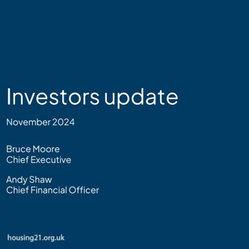 The front cover of the 2024 investor presentation update 