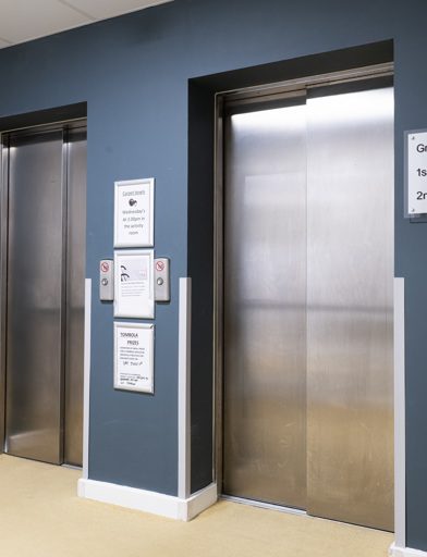 The interior lifts at Monaveen 