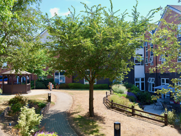 Garden area at Lea Springs