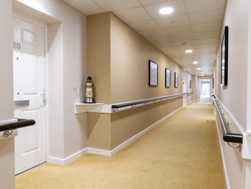 The internal hallway at Monaveen