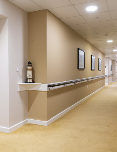 The internal hallway at Monaveen 