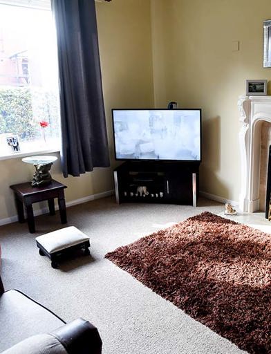 John Quinn Court Apartment Living Room 