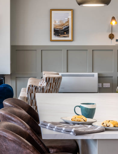 Communal kitchen-diner area for residents to cook, sit and enjoy 