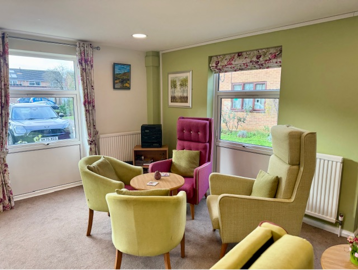 Colourful and comfortable chairs in an open waiting area