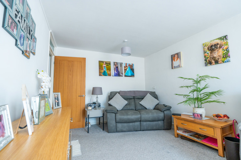 A living room with sofas