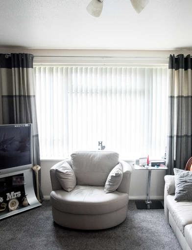 Lynam Court Apartment Living Room 