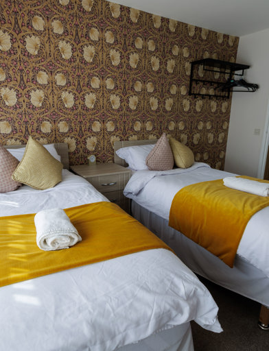 Guest room with twin beds 