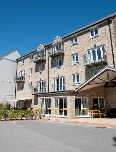 View of the scheme from the front entrance 