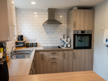 Modern communal kitchen area