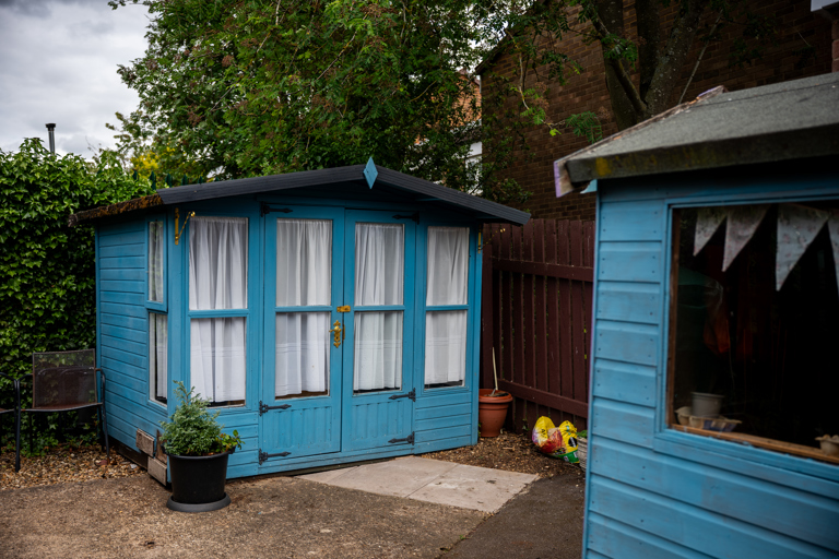 Blue summer house