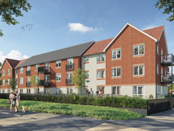 CGI of exterior view of Drovers Lodge
