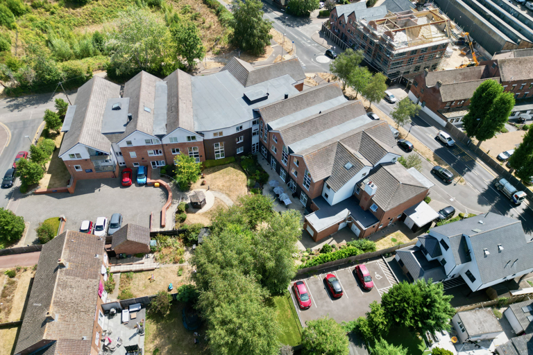 Aerial view of Lea Springs
