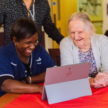 EC Greenrod Place Brentford Care Worker Resident Tablet