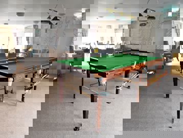 Communal residents lounge with snooker table at Albuhera Close