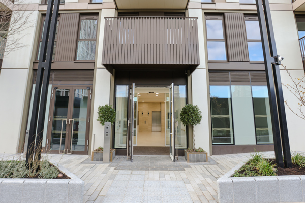 Exterior image of Minterne Apartments entrance