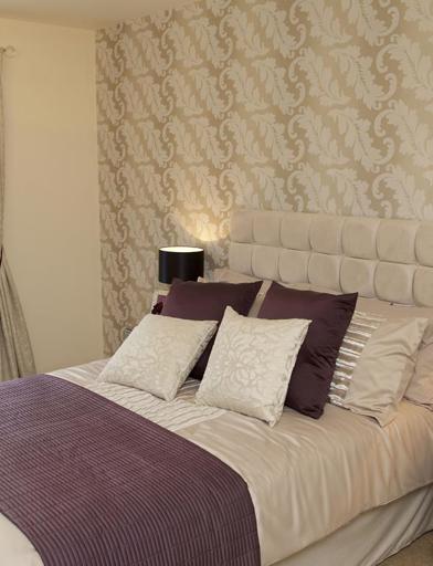Bedroom inside an apartment of the show home 