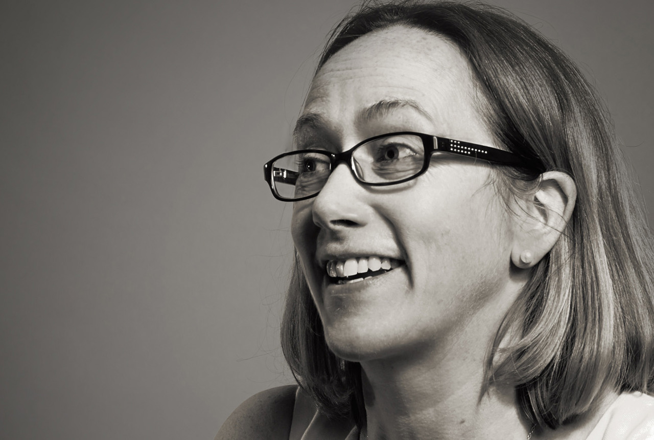 a black and white photo of a woman