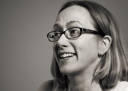 a black and white photo of a woman