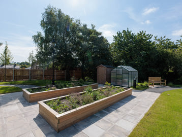 Garden area at Bowland View